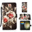 Colored Drawing Pattern Plain Weave Leather Phone Case, For Samsung Galaxy S24 Ultra 5G, For Samsung Galaxy S24+ 5G, For Samsung Galaxy S24 5G, For Samsung Galaxy A15, For Samsung Galaxy A05, For Samsung Galaxy A05s