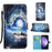 Colored Drawing Pattern Plain Weave Leather Phone Case, For Samsung Galaxy S24 Ultra 5G, For Samsung Galaxy S24+ 5G, For Samsung Galaxy S24 5G, For Samsung Galaxy A15, For Samsung Galaxy A05, For Samsung Galaxy A05s