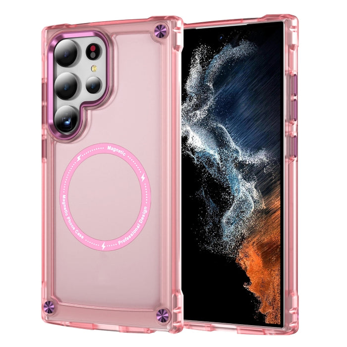 Skin Feel TPU + PC MagSafe Magnetic Phone Case, For Samsung Galaxy S25 5G, For Samsung Galaxy S25+ 5G, For Samsung Galaxy S25 Ultra 5G, For Samsung Galaxy S24 Ultra 5G, For Samsung Galaxy S24+ 5G, For Samsung Galaxy S24 5G, For Samsung Galaxy S23 Ultra...