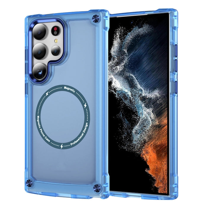 Skin Feel TPU + PC MagSafe Magnetic Phone Case, For Samsung Galaxy S25 5G, For Samsung Galaxy S25+ 5G, For Samsung Galaxy S25 Ultra 5G, For Samsung Galaxy S24 Ultra 5G, For Samsung Galaxy S24+ 5G, For Samsung Galaxy S24 5G, For Samsung Galaxy S23 Ultra...