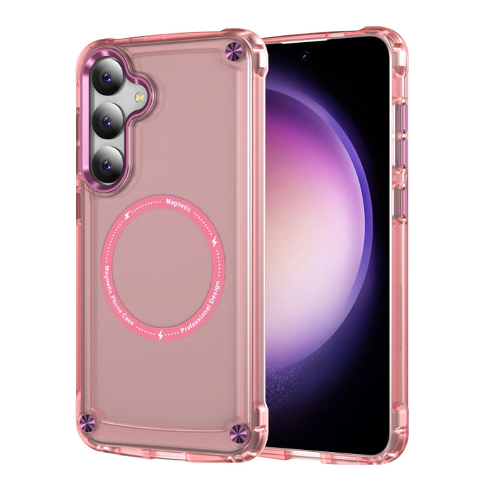 Skin Feel TPU + PC MagSafe Magnetic Phone Case, For Samsung Galaxy S25 5G, For Samsung Galaxy S25+ 5G, For Samsung Galaxy S25 Ultra 5G, For Samsung Galaxy S24 Ultra 5G, For Samsung Galaxy S24+ 5G, For Samsung Galaxy S24 5G, For Samsung Galaxy S23 Ultra...