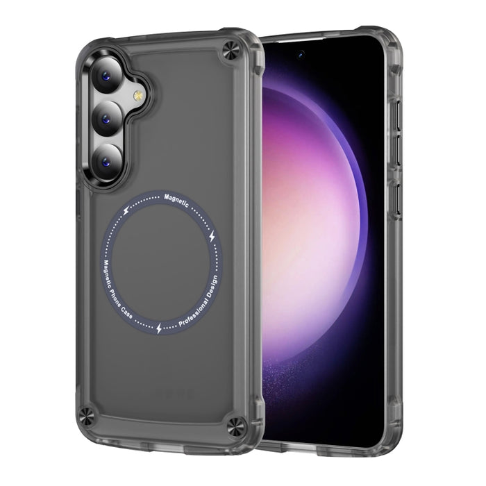Skin Feel TPU + PC MagSafe Magnetic Phone Case, For Samsung Galaxy S25 5G, For Samsung Galaxy S25+ 5G, For Samsung Galaxy S25 Ultra 5G, For Samsung Galaxy S24 Ultra 5G, For Samsung Galaxy S24+ 5G, For Samsung Galaxy S24 5G, For Samsung Galaxy S23 Ultra...