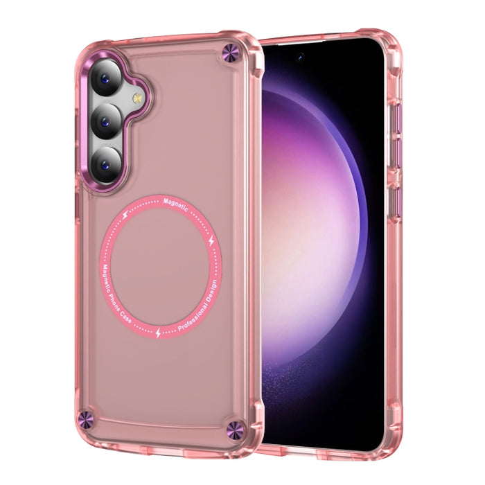 Skin Feel TPU + PC MagSafe Magnetic Phone Case, For Samsung Galaxy S25 5G, For Samsung Galaxy S25+ 5G, For Samsung Galaxy S25 Ultra 5G, For Samsung Galaxy S24 Ultra 5G, For Samsung Galaxy S24+ 5G, For Samsung Galaxy S24 5G, For Samsung Galaxy S23 Ultra...