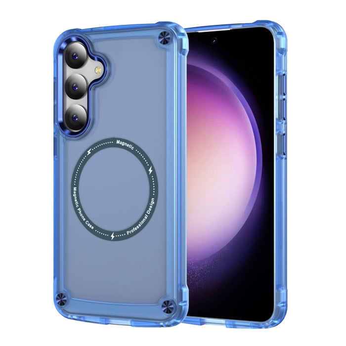 Skin Feel TPU + PC MagSafe Magnetic Phone Case, For Samsung Galaxy S25 5G, For Samsung Galaxy S25+ 5G, For Samsung Galaxy S25 Ultra 5G, For Samsung Galaxy S24 Ultra 5G, For Samsung Galaxy S24+ 5G, For Samsung Galaxy S24 5G, For Samsung Galaxy S23 Ultra...