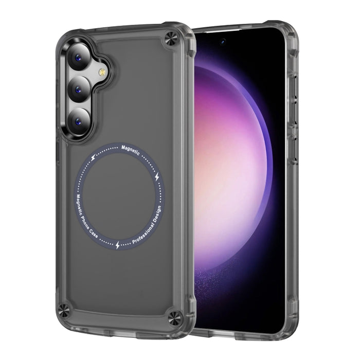 Skin Feel TPU + PC MagSafe Magnetic Phone Case, For Samsung Galaxy S25 5G, For Samsung Galaxy S25+ 5G, For Samsung Galaxy S25 Ultra 5G, For Samsung Galaxy S24 Ultra 5G, For Samsung Galaxy S24+ 5G, For Samsung Galaxy S24 5G, For Samsung Galaxy S23 Ultra...