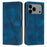 For iPhone 17 Pro Max Dream Triangle Leather Phone Case with Lanyard(Blue)