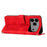 For iPhone 17 Pro Max Dream Triangle Leather Phone Case with Lanyard(Red)