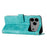 For iPhone 17 Pro Max Dream Triangle Leather Phone Case with Lanyard(Green)
