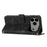 For iPhone 17 Pro Max Dream Triangle Leather Phone Case with Lanyard(Black)