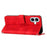 For iPhone 17 Dream Triangle Leather Phone Case with Lanyard(Red)