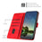 For iPhone 17 Dream Triangle Leather Phone Case with Lanyard(Red)