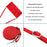 For iPhone 17 Dream Triangle Leather Phone Case with Lanyard(Red)