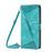 For iPhone 17 Dream Triangle Leather Phone Case with Lanyard(Green)
