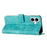 For iPhone 17 Dream Triangle Leather Phone Case with Lanyard(Green)