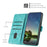 For iPhone 17 Dream Triangle Leather Phone Case with Lanyard(Green)