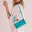 For iPhone 17 Dream Triangle Leather Phone Case with Lanyard(Green)