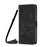 For iPhone 17 Dream Triangle Leather Phone Case with Lanyard(Black)