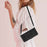For iPhone 17 Dream Triangle Leather Phone Case with Lanyard(Black)