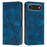 For iPhone 17 Air Dream Triangle Leather Phone Case with Lanyard(Blue)
