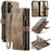 CaseMe C30 Card Slots Zipper Wallet Leather Phone Case