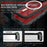 For iPhone 15 Pro RedPepper IP68 Waterproof MagSafe Phone Case(Black)