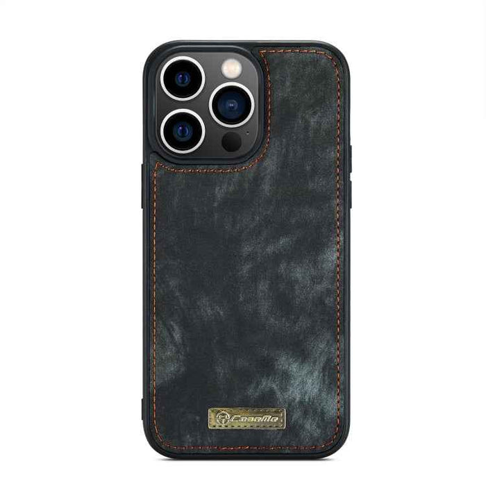 For iPhone 15 Pro CaseMe 008 Detachable Multifunctional Leather Phone Case(Black)