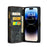 For iPhone 15 Pro CaseMe 008 Detachable Multifunctional Leather Phone Case(Black)