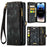 For iPhone 15 Pro Max CaseMe 008 Detachable Multifunctional Leather Phone Case(Black)