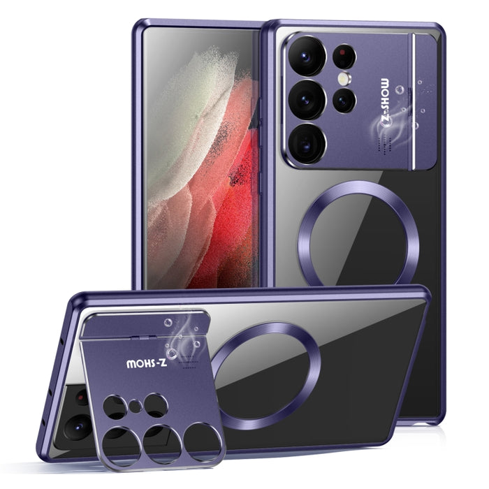 Aromatherapy Holder Single-sided MagSafe Magnetic Phone Case, For Samsung Galaxy S25 Ultra 5G, For Samsung Galaxy S24 Ultra 5G, For Samsung Galaxy S23 Ultra 5G, For Samsung Galaxy S22 Ultra 5G, For Samsung Galaxy S21 Ultra 5G