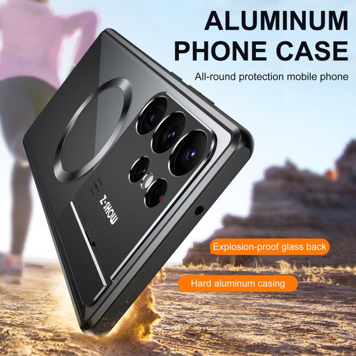 Aromatherapy Holder Single-sided MagSafe Magnetic Phone Case, For Samsung Galaxy S25 Ultra 5G, For Samsung Galaxy S24 Ultra 5G, For Samsung Galaxy S23 Ultra 5G, For Samsung Galaxy S22 Ultra 5G, For Samsung Galaxy S21 Ultra 5G