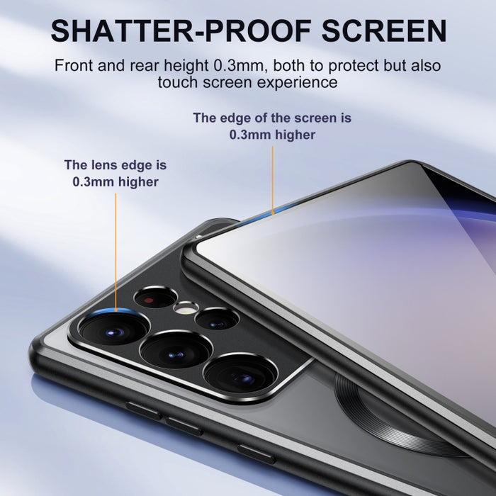 Aromatherapy Holder Single-sided MagSafe Magnetic Phone Case, For Samsung Galaxy S25 Ultra 5G, For Samsung Galaxy S24 Ultra 5G, For Samsung Galaxy S23 Ultra 5G, For Samsung Galaxy S22 Ultra 5G, For Samsung Galaxy S21 Ultra 5G