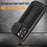 For iPhone 15 Pro Max R-JUST Sliding Camera IP54 Life Waterproof Holder Phone Case(Black)