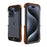 For iPhone 15 Pro Max R-JUST Ironwood Generation Metal Hybrid Wood Phone Case
