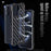 For iPhone 15 Pro Max R-JUST RJ-50 Hollow Breathable Armor Metal Phone Case(Space Grey)