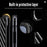 For iPhone 15 Pro Max R-JUST RJ-50 Hollow Breathable Armor Metal Phone Case(Space Grey)