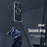 For iPhone 15 Pro Max R-JUST RJ51 Hollow MagSafe Magnetic Metal Phone Case(Space Grey)