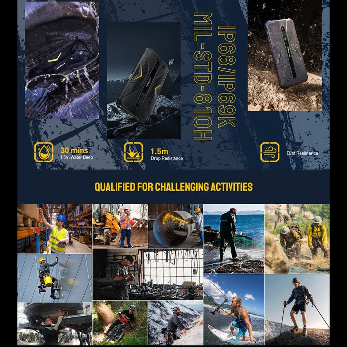 Ulefone Armor X12, Rugged Phone, Face Unlock, 5.45 inch Android 13 Go MediaTek Helio A22 Quad Core, Network: 4G, NFC