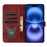 For iPhone 17 Pro Max Butterfly Cat Embossing Flip Leather Phone Case(Red)