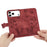For iPhone 17 Pro Max Butterfly Cat Embossing Flip Leather Phone Case(Red)