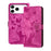 For iPhone 17 Pro Max Butterfly Cat Embossing Flip Leather Phone Case(Pink)