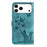 For iPhone 17 Pro Max Butterfly Cat Embossing Flip Leather Phone Case(Wathet)