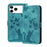 For iPhone 17 Pro Max Butterfly Cat Embossing Flip Leather Phone Case(Wathet)
