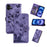 For iPhone 17 Butterfly Cat Embossing Flip Leather Phone Case(Purple)