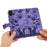 For iPhone 17 Butterfly Cat Embossing Flip Leather Phone Case(Purple)