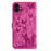 For iPhone 17 Butterfly Cat Embossing Flip Leather Phone Case(Pink)