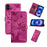 For iPhone 17 Butterfly Cat Embossing Flip Leather Phone Case(Pink)