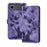For iPhone 17 Air Butterfly Cat Embossing Flip Leather Phone Case(Purple)