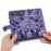 For iPhone 17 Air Butterfly Cat Embossing Flip Leather Phone Case(Purple)