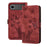 For iPhone 17 Air Butterfly Cat Embossing Flip Leather Phone Case(Red)