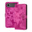 For iPhone 17 Air Butterfly Cat Embossing Flip Leather Phone Case(Pink)